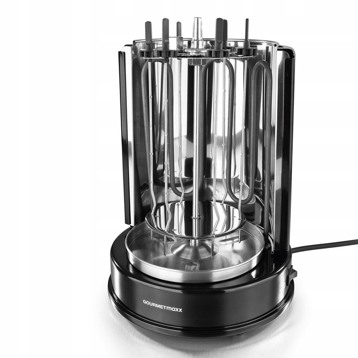 GRILL DO KURCZAKA KEBAB SZASZŁYKI OBROTOWY 360' 1400W