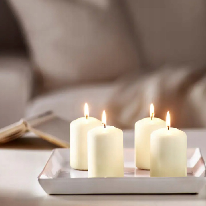 16x ŚWIECE BIAŁE ŚWIECZKI ZESTAW ŚWIEC KOMUNIA WESELE 6CM ŚWIECA ŚWIECE