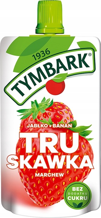 Tymbark Mus 100% truskawka jabłko banan marchew 120 g x 12 sztuk