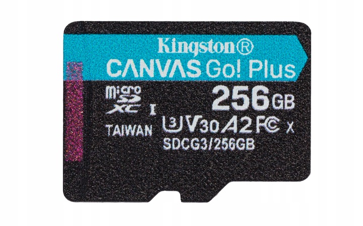 Karta pamięci micro SD SDXC 256GB KINGSTON Go! Plus 170MB/S DO KAMERY DRONA