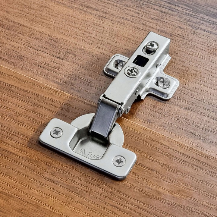 Zawias meblowy prosty nakładany CICHY DOMYK 110° GTV-HC Eurowkręty 100