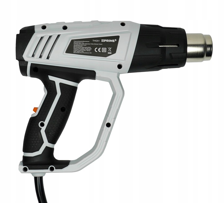 Opalarka 2000 W 600 C 2 Biegi Płynna Regulacja LCD Mocna + 6 Końcówek