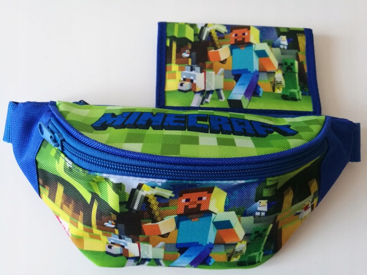 Saszetka Nerka MINECRAFT + PORTFEL Na Prezent