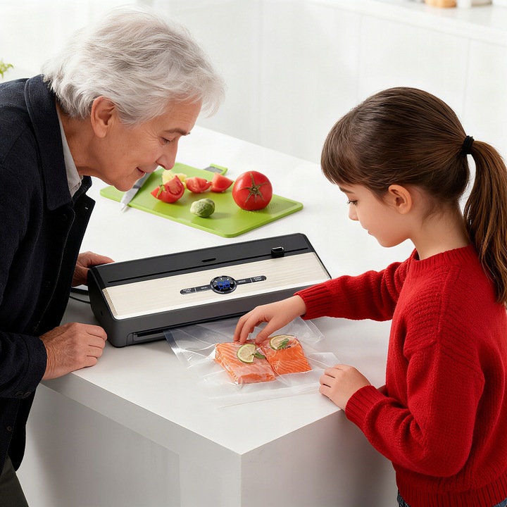 ZGRZEWARKA PRÓŻNIOWA PAKOWARKA DO ŻYWNOŚCI AUTOMATYCZNA+WORKI i FOLIA