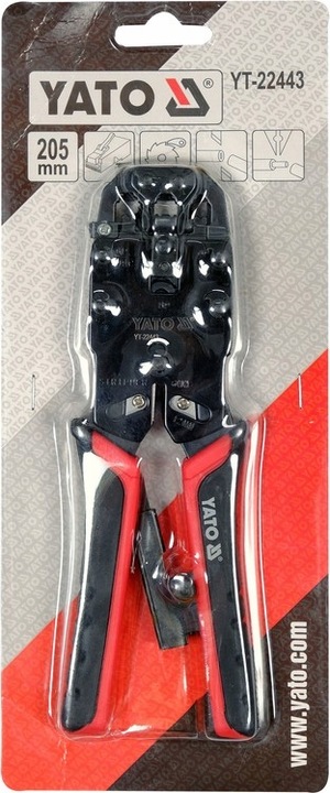 YATO ZACISKARKA ZACISKACZ SZCZYPCE DO ZACISKANIA WTYKÓW RJ45 RJ10 RJ11