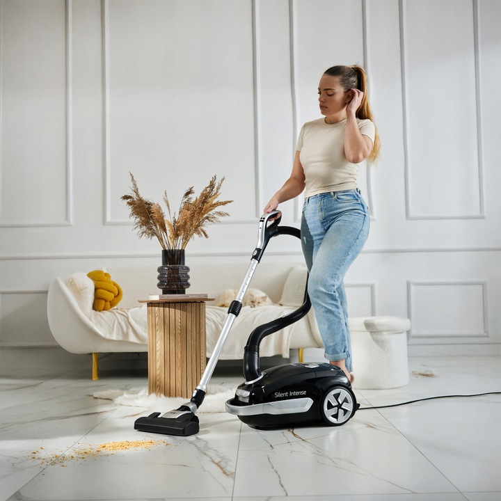 Odkurzacz workowy Cichy Yoer HEPA +6 szczotek INTELIGENTNY +PILOT