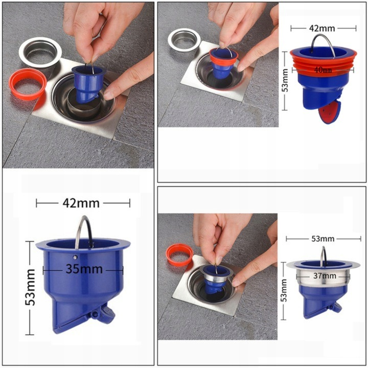 SUCHY SYFON ZAWÓR ZWROTNY KANALIZACYJNY DO ODPŁYWÓW – REGULACJA Ø