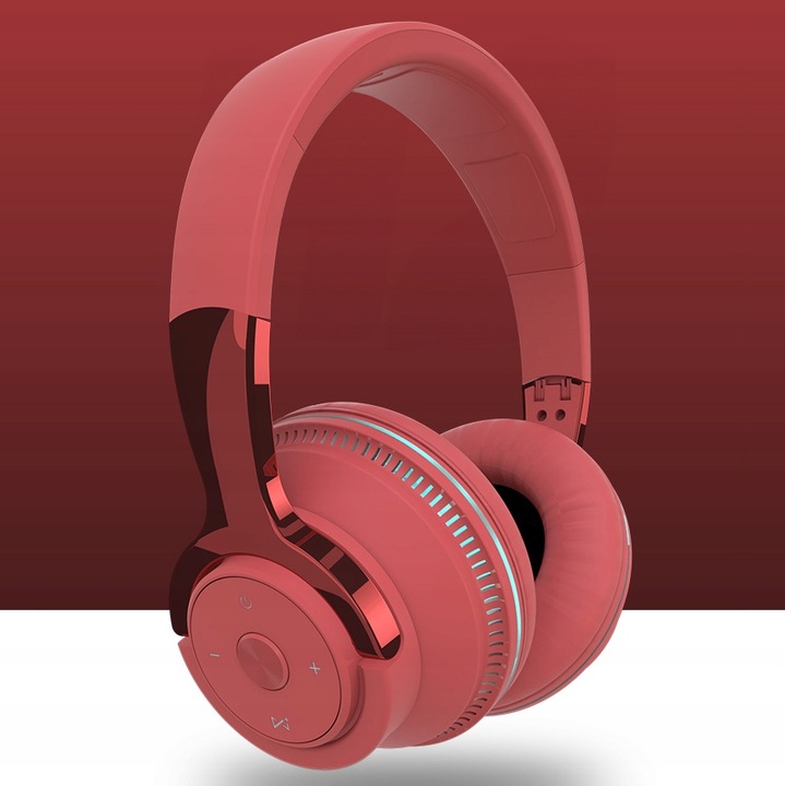 SŁUCHAWKI BEZPRZEWODOWE H2 BLUETOOTH MP3 NAUSZNE MIKROFON RGB DLA