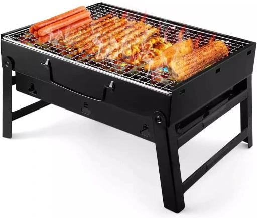 GRILL TURYSTYCZNY PRZENOŚNY WĘGLOWY SKŁADANY BBQ KEMPINGOWY WALIZKA