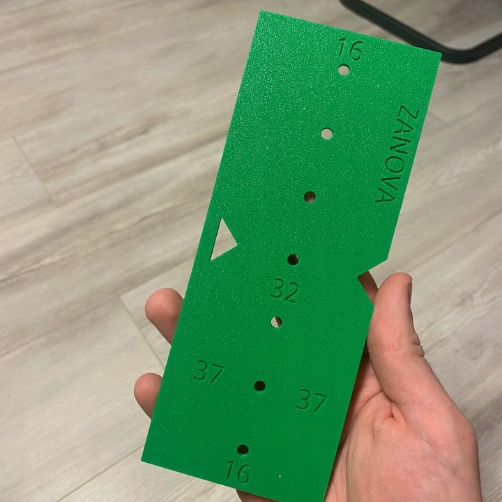 Przymiar do podpórek z regulacją półki 7 x 32mm - Dokładne wiercenie