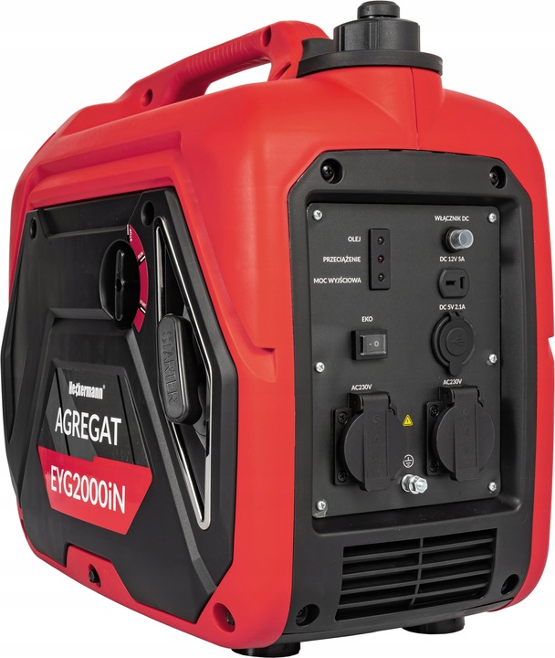 AGREGAT PRĄDOTWÓRCZY GENERATOR PRĄDU INWERTOROWY NA BENZYNĘ CICHY 2KW