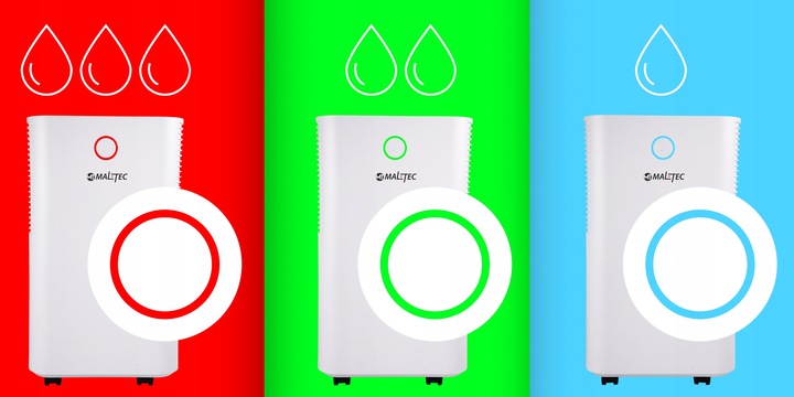 WYDAJNY OSUSZACZ POWIETRZA POCHŁANIACZ WILGOCI CICHY WiFi TIMER 12L/24H