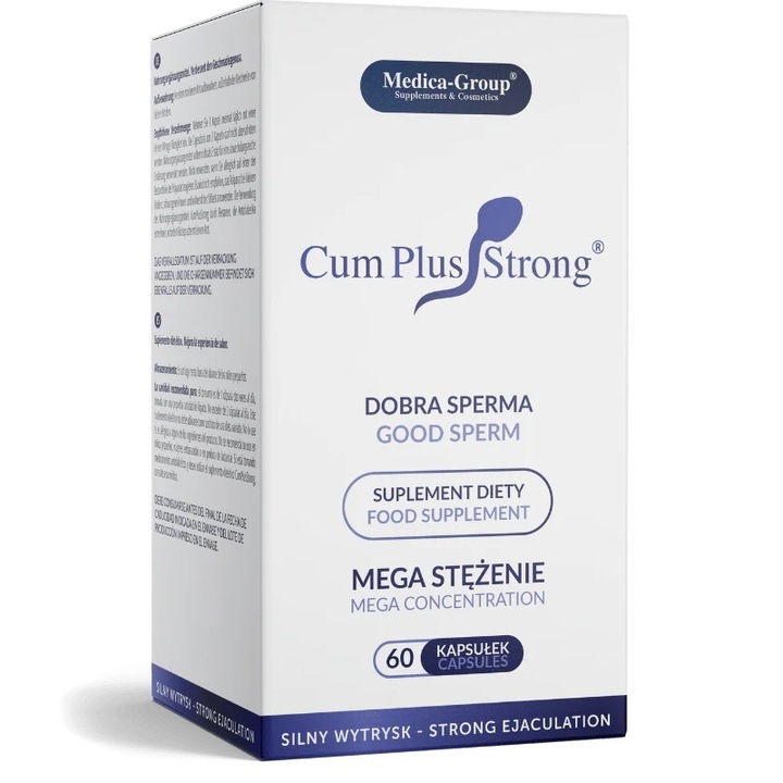 SUPLEMENT DIETY CUM PLUS STRONG WIECEJ NASIENIA LEPSZY SMAK SPERMY