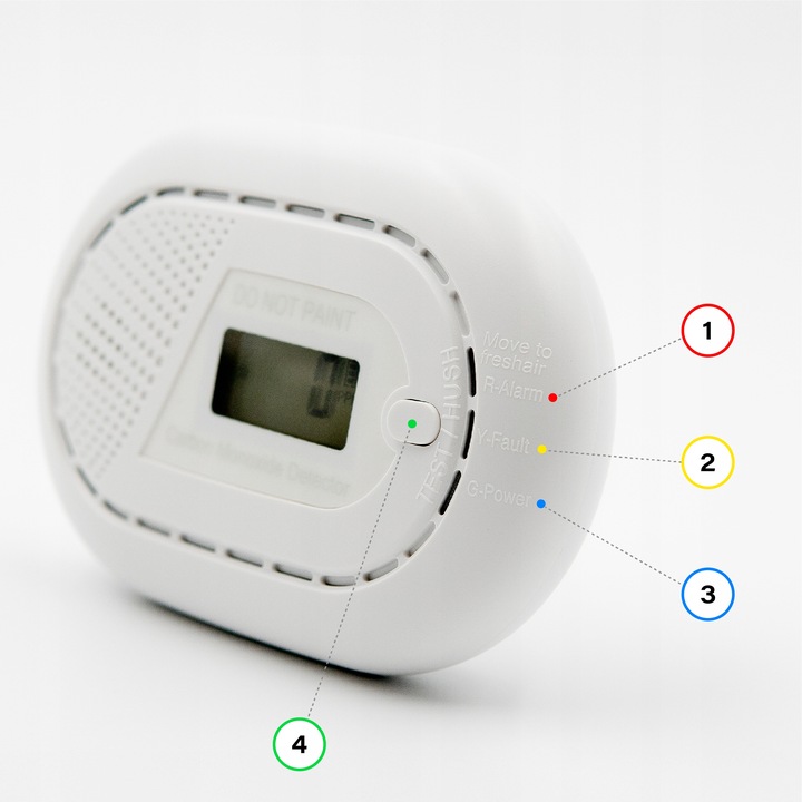 CZUJNIK CZADU TLENKU WĘGLA CO-Tech CO11 | BATERIA NA 10 LAT |