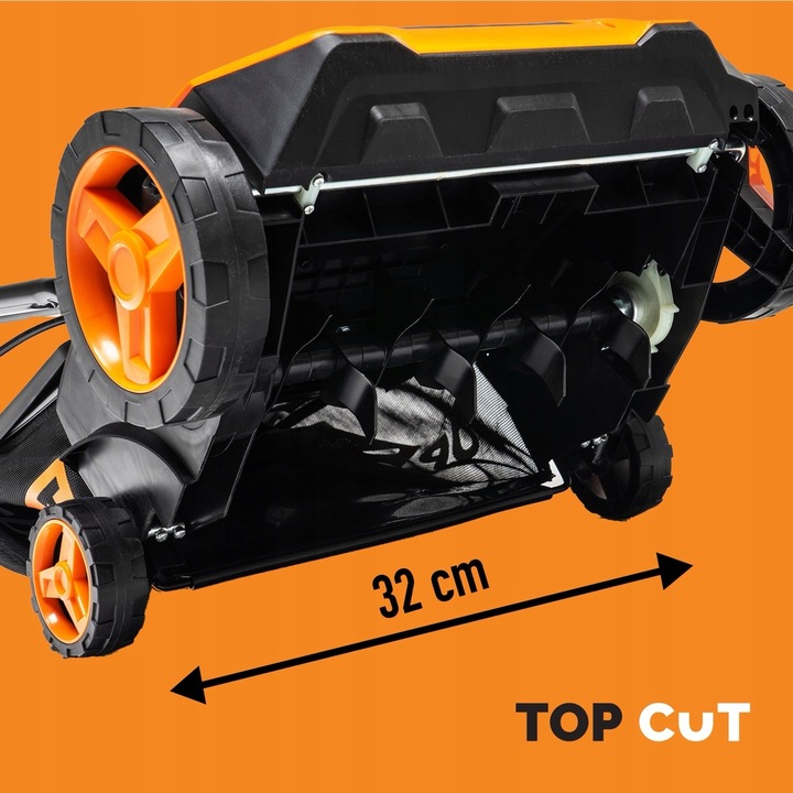 AERATOR WERTYKULATOR DO TRAWY ELEKTRYCZNY 1500W 32CM -12 MM +4 MM KOSZ