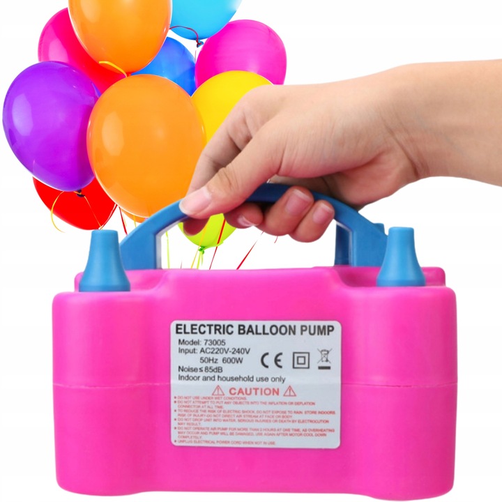 ELEKTRYCZNA POMPKA DO BALONÓW 2 DYSZE MOCNA SZYBKA