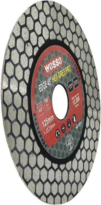 Tarcza DIAMENTOWA 125 do CIECIA pod katem 45 stopni gresu PERFECT Gres