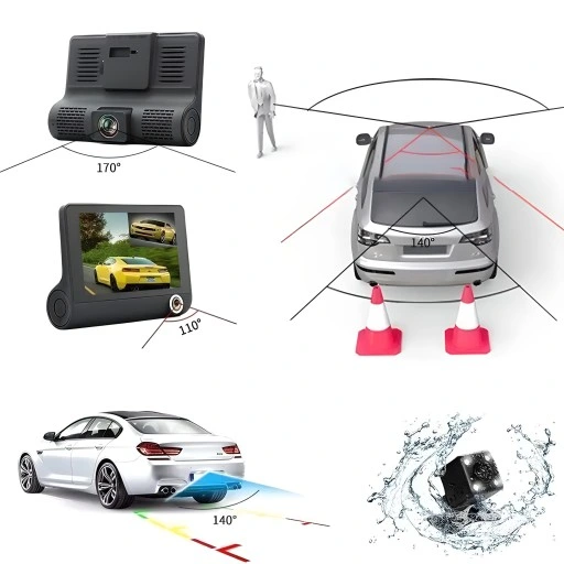 REJESTRATOR JAZDY KAMERA COFANIA FULL HD 3 KAMERY