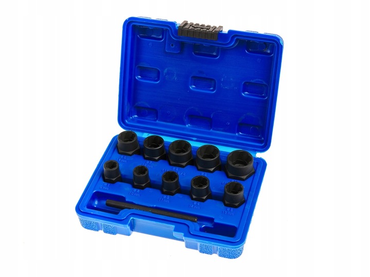 ZESTAW NASADEK DO USZKODZONYCH OBROBIONYCH ŚRUB NAKRĘTEK + WALIZKA