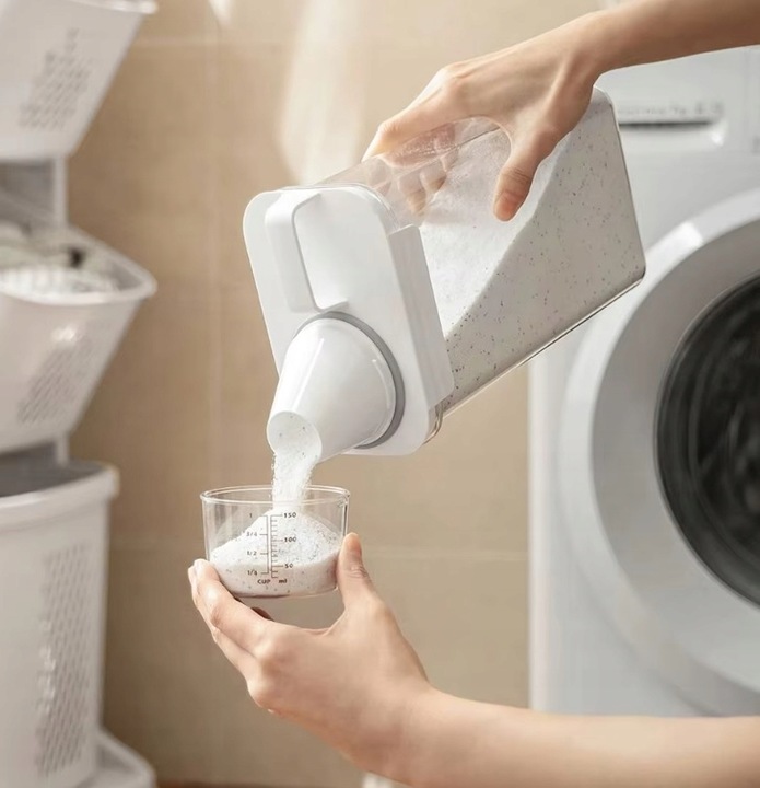 POJEMNIK ORGANIZER DOZOWNIK Z MIARKĄ NA PROSZEK PŁYN DO PRANIA