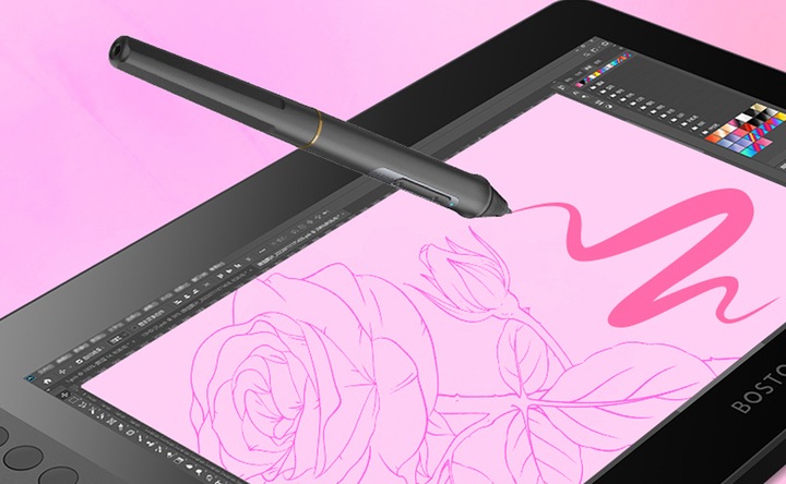 PROFESJONALNY Tablet graficzny BOSTO DOTYK buttons