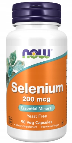NOW SELEN organiczna Selenium komplex 200mcg 90k
