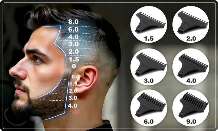 MASZYNKA DO STRZYŻENIA WŁOSÓW WIELOFUNKCYJNY TRYMER DO BRODY CIAŁA