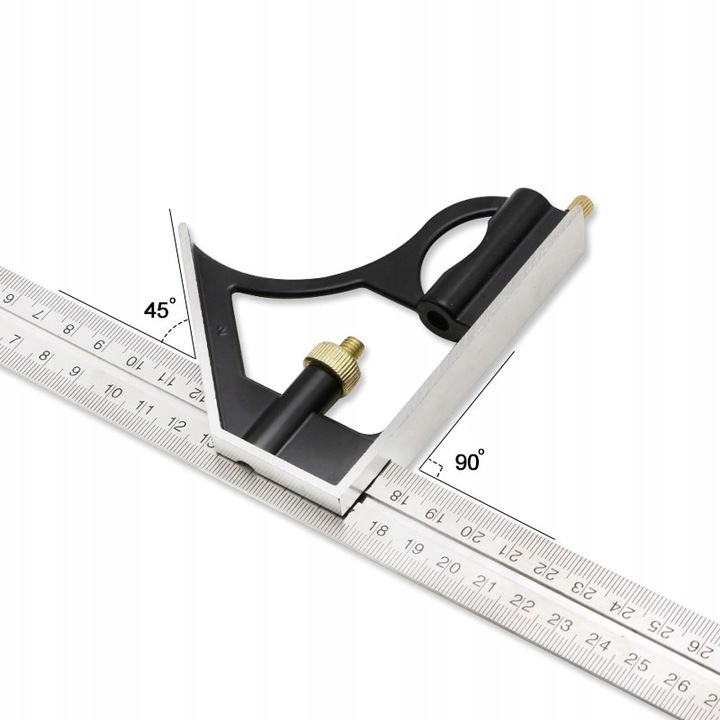 KĄTOWNIK KOMBINOWANY LINIAŁ 300 mm KĄTOMIERZ 0-180