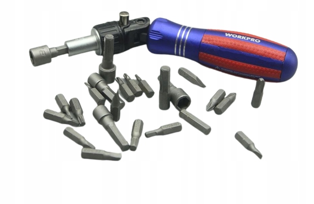 ZESTAW 24 BITÓW Z GRZECHOTKĄ WORKPRO W021183 PREZENT DLA NIEGO