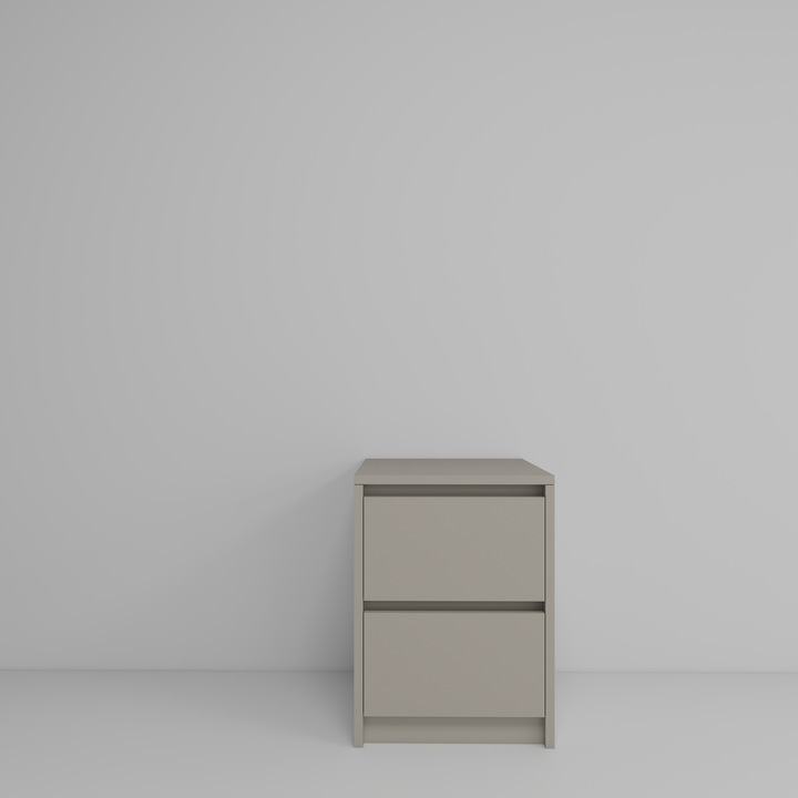 Praktyczna Szafka Nocna KASZMIR 2 szuflady stolik nocny loft