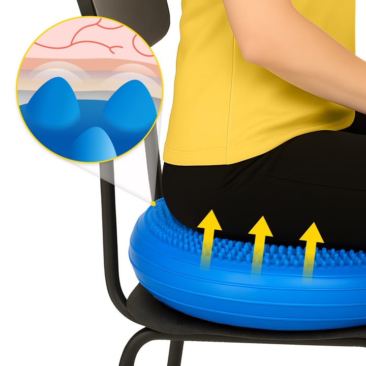 PODUSZKA SENSOMOTORYCZNA DO REHABILITACJI SIEDZENIA KRZESŁO JEŻYK 60