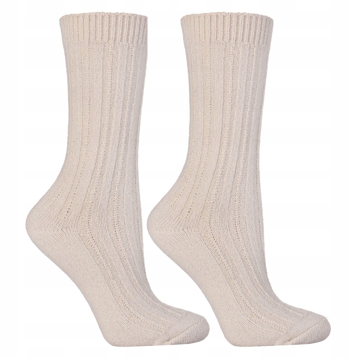 Skarpety Damskie Srebrna Nić Eleganckie Wysokie Prążkowane 3PAK MORAJ 38-41