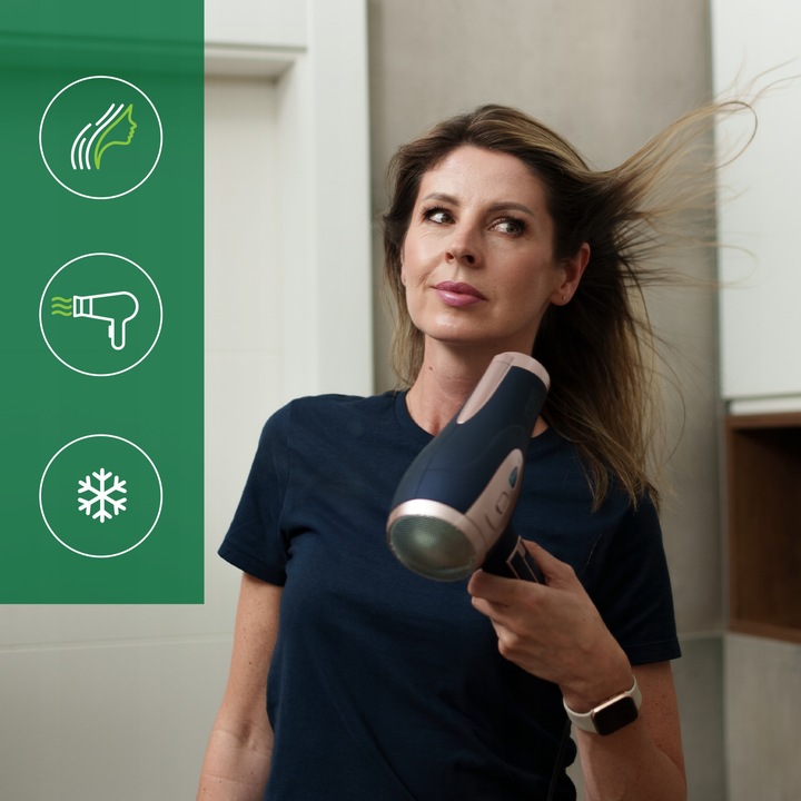 Suszarka do włosów 2400W Z JONIZACJĄ Zimny nawiew + Koncentrator i Dyfuzor