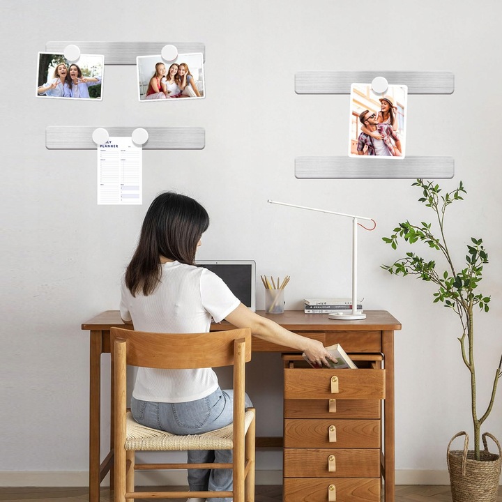 Magnesy na lodówkę do tablic okrągłe MOCNE białe z magnesem 20 mm 40