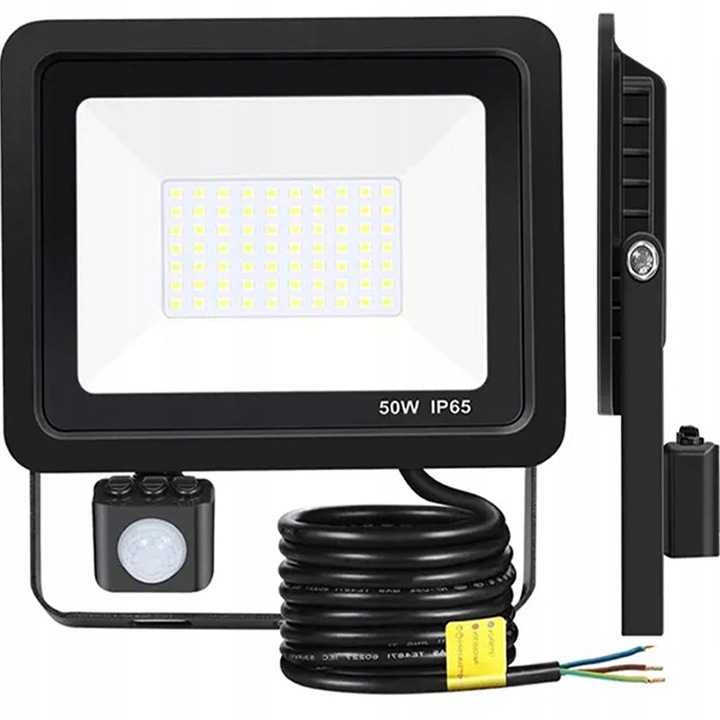 NAŚWIETLACZ HALOGEN LED 50W Z CZUJNIKIEM RUCHU ZMIERZCHU LAMPA