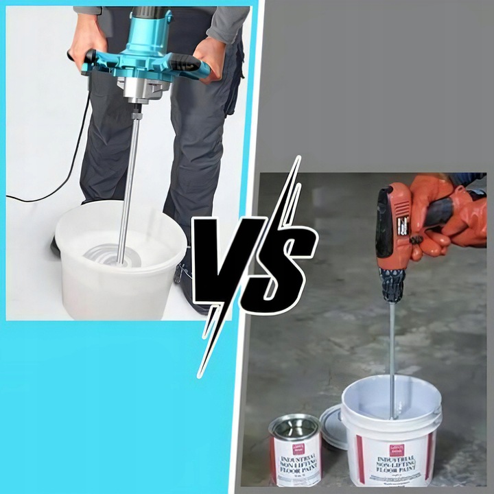 MIESZADŁO DO KLEJU BETONU FARB ELEKTRYCZNE 2600W 2x MIESZALNIK