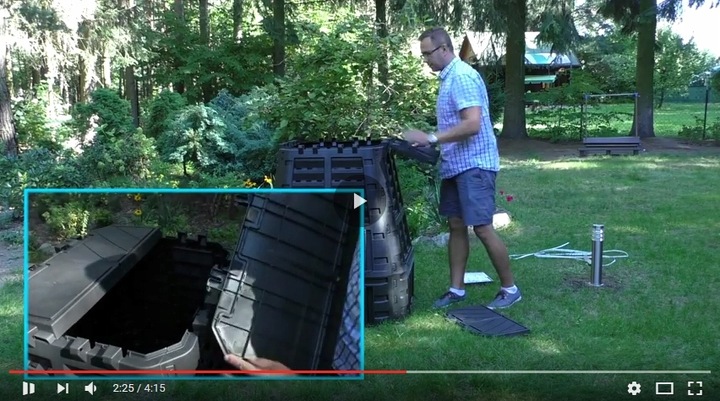 KOMPOSTOWNIK ECOSMART 1000L CZARNY Nowy Model