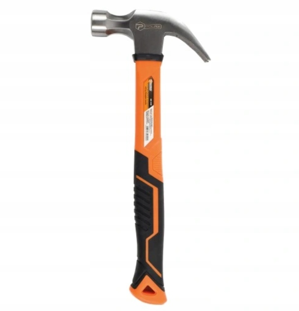 Młotek ciesielski stolarski 450g z łapką do gwoździ i trzonkiem