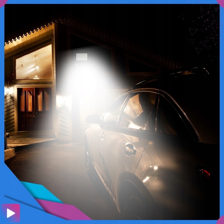 Halogen LED 50W Lampa Naświetlacz z Czujnikiem Ruchu Zmierzchu