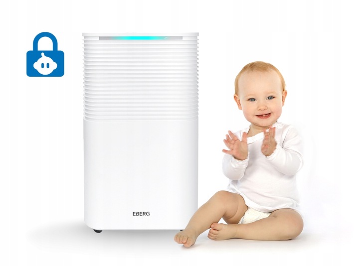 Osuszacz powietrza EBERG RICO pochłaniacz 12l/24h +WiFi +TIMER +higrostat
