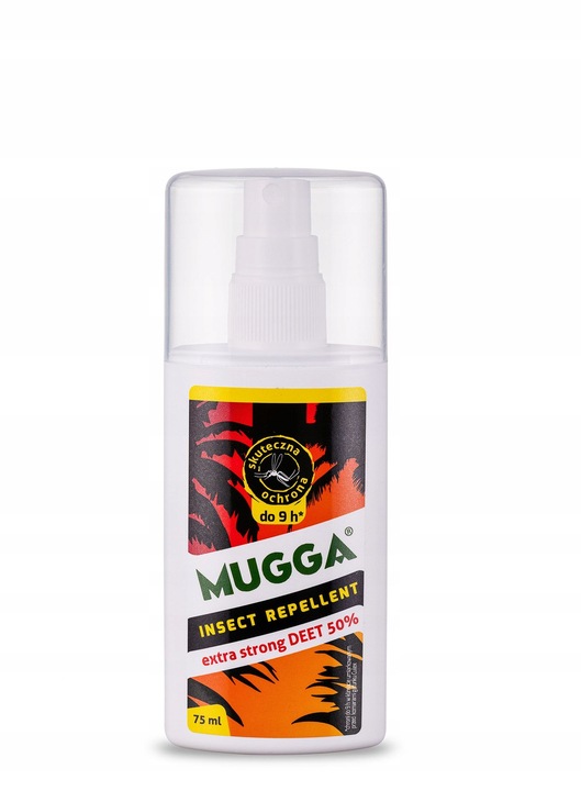 2x Spray na komary MUGGA Spray Extra Strong DEET 50% 75 ml