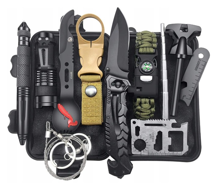 WOJSKOWY MEGA ZESTAW XXL Survivalowy PRZEŻYCIA