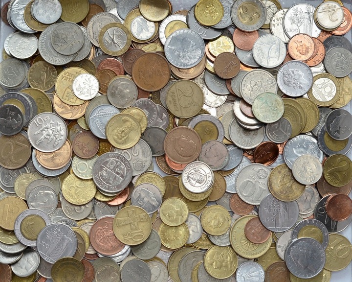 MONETY ZAGRANICZNE MIX - 1 KG