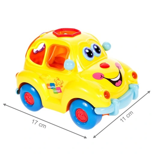 AUTO SORTER SAMOCHÓD Z KLOCKAMI NA BATERIĘ AUTKO WESOŁEK DLA DZIECI KLOCKI