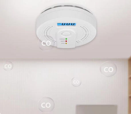 CZUJNIK CZADU TLENKU WĘGLA DETEKTOR LCD CO LCD WYKRYWACZ BEZPRZEWODOWY