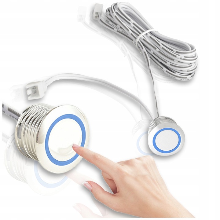 MINI ŚCIEMNIACZ DOTYKOWY WŁĄCZNIK DO TAŚM LED STEROWNIK MEBLOWY 12V