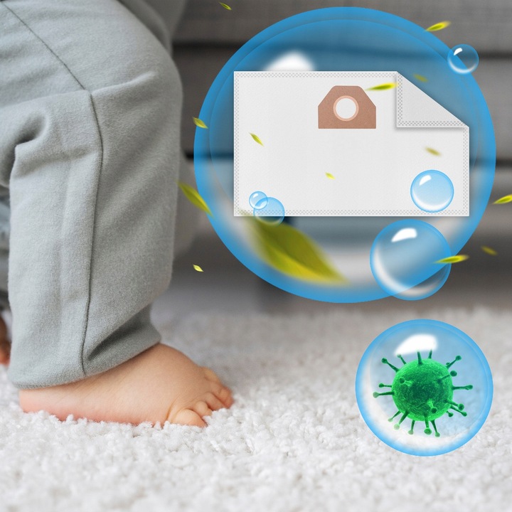 10X WORKI DO ODKURZACZA KARCHER WOREK WD 3 WD3 WD2 WD 6 SE 4001 V17 +