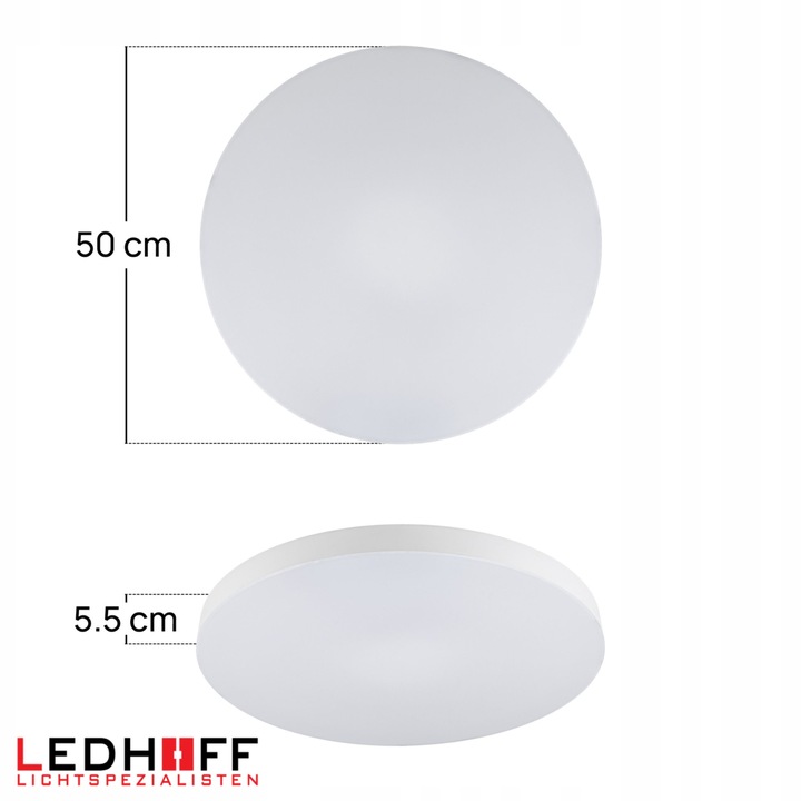Lampa sufitowa Plafon LED 50cm OKRĄGŁY panel 3 barwy do łazienki