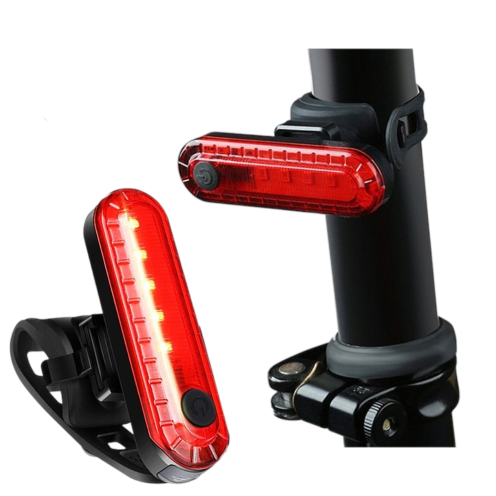 Mocna Lampka ROWEROWA Światło LED przód tył latarka 2600mAh ROWER ZESTAW