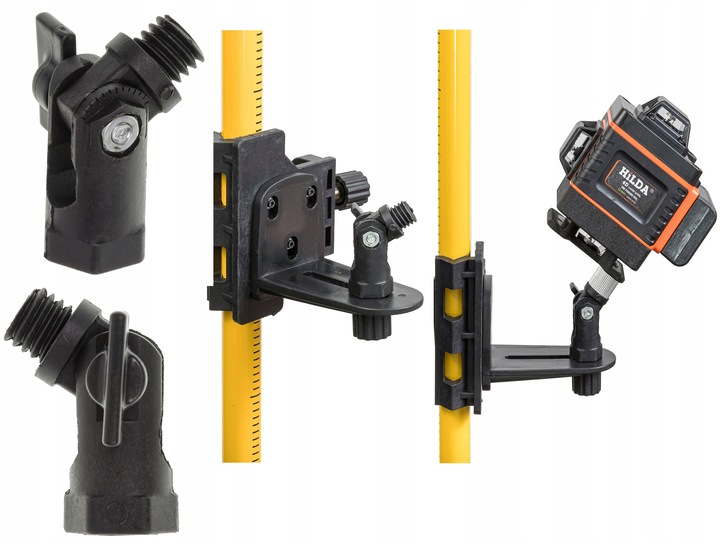 TYCZKA TELESKOPOWA STATYW 2,85m DO LASERA + ADAPTER DO SKOSÓW